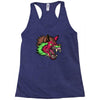 pink punk wolf Racerback Tank