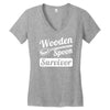 wooden spoon survivor Women's V-Neck T-Shirt