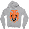 cursed fox Zipper Hoodie