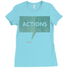 louder than words Ladies Fitted T-Shirt