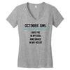 October Girl Women's V-Neck T-Shirt