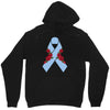 stomach cancer ribbon and rose Unisex Hoodie