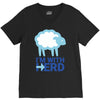 i m with herd V-Neck Tee