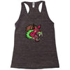 pink punk wolf Racerback Tank