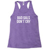 bad girls dont cry halter top crop Racerback Tank