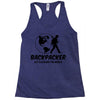 Backpacker Let's Explore The World Racerback Tank