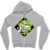 snake green Zipper Hoodie