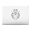 lion face lines Accessory Pouches
