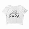 best dad get promoted to papa Crop Top