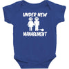 under new management stag night wedding mens Baby Bodysuit