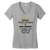 Smart Good Looking Mail Carrier Doesnt Get Better Than This Women's V-Neck T-Shirt