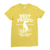 Best Friend Great Dane Ladies Fitted T-Shirt