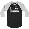 el compadre   the godfather in spanish espanol movie symbol mexcian te 3/4 Sleeve Shirt