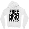 free high fives t shirt x large funny humor geek awesome highfive cool Zipper Hoodie