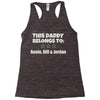 personalised daddy Racerback Tank