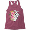 Heart And Flowers Racerback Tank