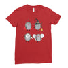 halloween hedgehogs Ladies Fitted T-Shirt