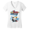 mighty hamthoro Women's V-Neck T-Shirt