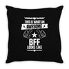 Awesome Bff Looks Like Throw Pillow