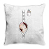 Peek a Boo with Pocket Baby Girl Throw Pillow