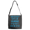 alphabet abc elemno Adjustable Strap Totes