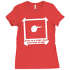 this is an old picture of me funny Ladies Fitted T-Shirt