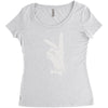 bunny sign Women's Triblend Scoop T-shirt