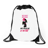 she's beauty she's grage she's punch you in the face Drawstring Bags