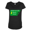 gps logo free exit 63 beach haven Maternity Scoop Neck T-shirt