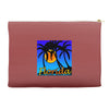 florida palm trees sunset Accessory Pouches