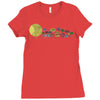 planetary chatter vectorized Ladies Fitted T-Shirt