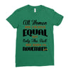 all women are created equal but only the best are born in november Ladies Fitted T-Shirt