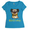 gryffindog pug Women's Triblend Scoop T-shirt