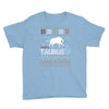 santa taurus christmas ugly t shirts Youth Tee