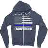 I Don't Kneel Zipper Hoodie