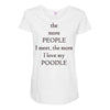 poodle lover Maternity Scoop Neck T-shirt
