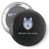 alpha wolf Pin-back button