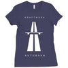 road autobahn Ladies Fitted T-Shirt