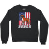usa boxer flag Crewneck Sweatshirt