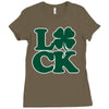 luck Ladies Fitted T-Shirt