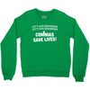 commas save lives t shirt Crewneck Sweatshirt