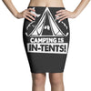 white ink camping is in tents funny Pencil Skirts