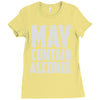 may contain alcohol (2) Ladies Fitted T-Shirt