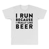 i run because i really like beer All Over Men's T-shirt