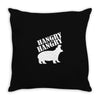 hangry Throw Pillow