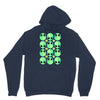 sad alien and daisy nineties grunge pattern Unisex Hoodie