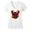 lil hellboy Women's V-Neck T-Shirt