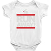 run away rabbit Baby Onesie