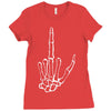 skeleton hand Ladies Fitted T-Shirt