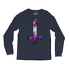 inverted galaxy cross funny  religion banter space fashion new Long Sleeve Shirts